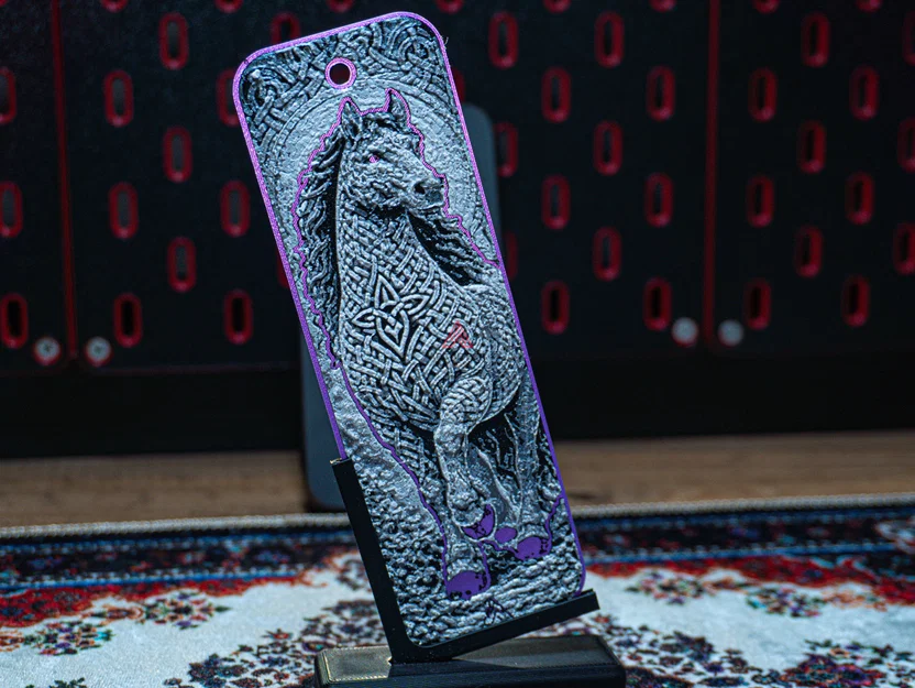 Bookmark Ngựa Celtic Knot (HueForge) - Image 3