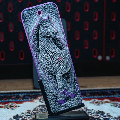 Bookmark Ngựa Celtic Knot (HueForge)