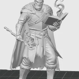 Mô hình Human Mage - Battlemage chi tiết cho Dungeons & Dragons