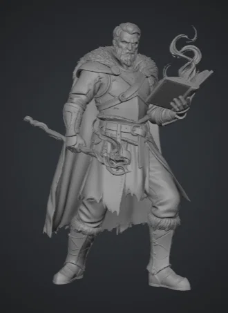 Mô hình Human Mage - Battlemage chi tiết cho Dungeons & Dragons - Image 2