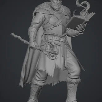 Mô hình Human Mage - Battlemage chi tiết cho Dungeons & Dragons