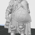 Mô hình 3D Dwarf Paladin - Chiến binh người lùn cho game D&D - Thumbnail 2
