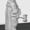 Mô hình 3D Dwarf Paladin - Chiến binh người lùn cho game D&D - Thumbnail 3