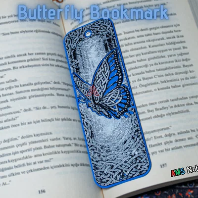Bươm bướm Celtic Knot - Bookmark HueForge