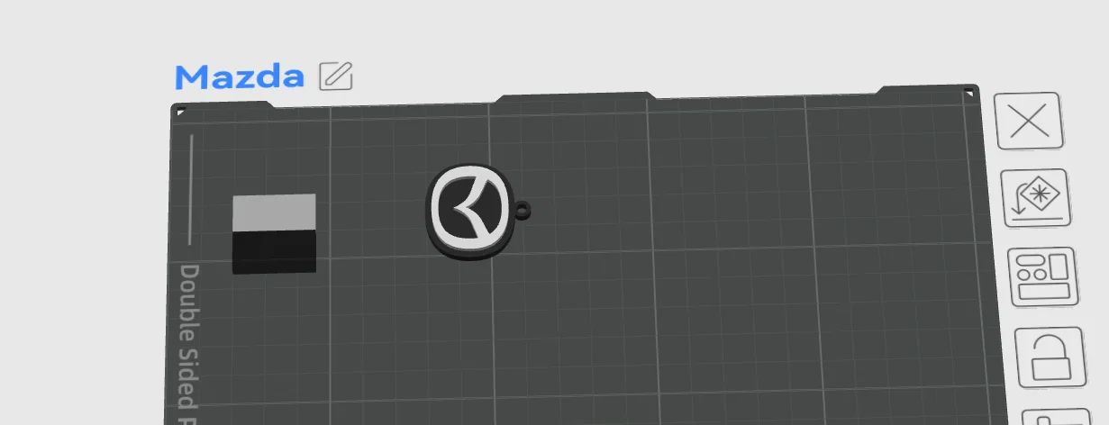 Móc khóa logo Mazda #001 thiết kế 3D tinh tế cho xe hơi - Image 1