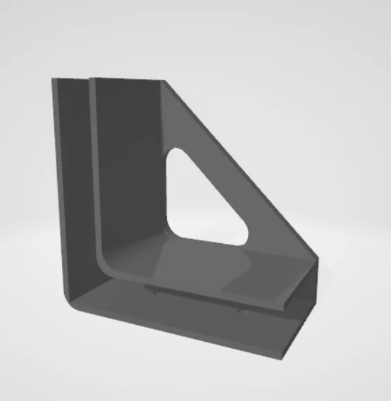 Ke góc vuông 16mm cho đồ nội thất gỗ và kim loại (3D Printed) - Image 1