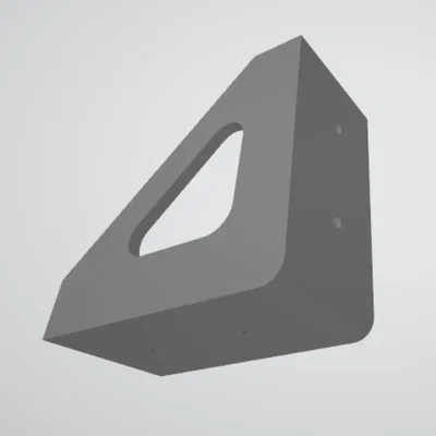 Ke góc vuông 16mm cho đồ nội thất gỗ và kim loại (3D Printed)