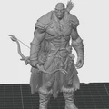 Mô hình 3D Goliath Ranger với cung tên cho Dungeons & Dragons - Thumbnail 1