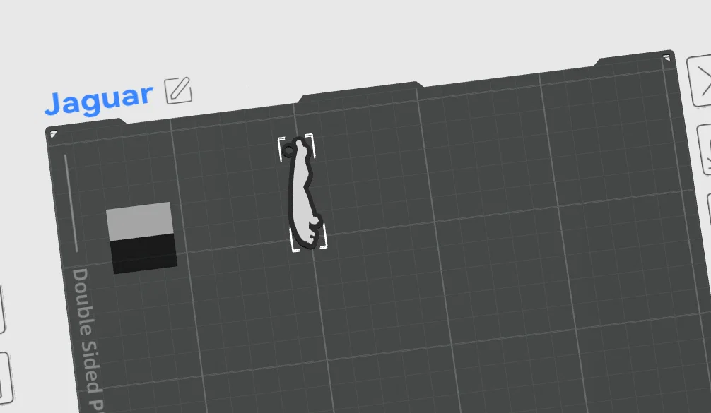 Móc khóa Jaguar #001 in 3D phong cách mạnh mẽ - Image 1