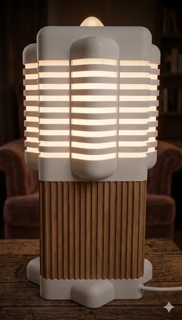 Đèn Để Bàn Trang Trí Hiện Đại - Tự In 3D Độc Đáo Cho Không Gian Sống - Image 1