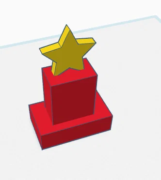Mô hình cúp ngôi sao (Trophy) 3D đơn giản, đẹp mắt để trang trí - Image 1