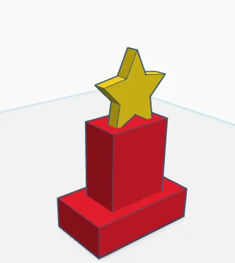 Mô hình cúp ngôi sao (Trophy) 3D đơn giản, đẹp mắt để trang trí - Image 2