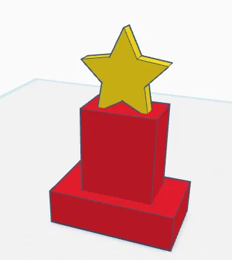Mô hình cúp ngôi sao (Trophy) 3D đơn giản, đẹp mắt để trang trí - Image 3