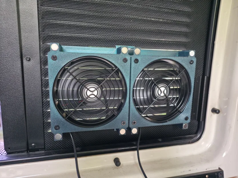 Vỏ quạt 120mm gắn nam châm / 120mm fan case - Image 3