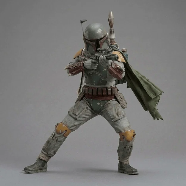 Mô hình 3D Boba Fett (Star Wars 1977) cực chất cho người hâm mộ - Image 1