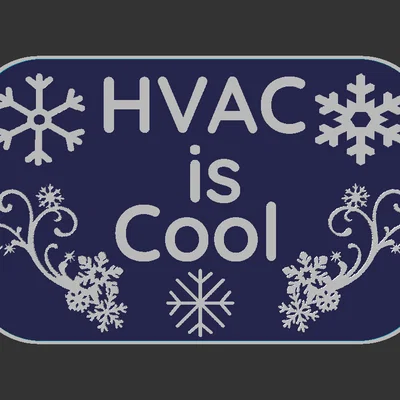 Bảng hiệu “HVAC is Cool”