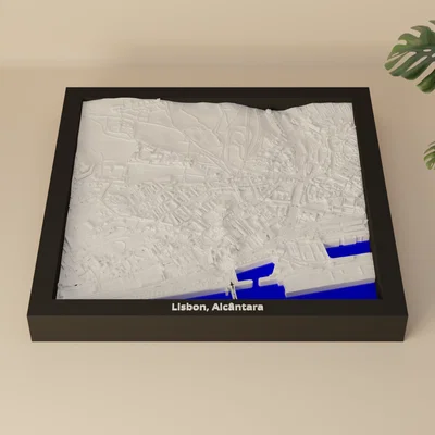 Lisbon, Alcântara, Portugal - Mô hình thu nhỏ 3D