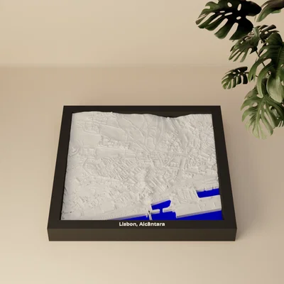 Lisbon, Alcântara, Portugal - Mô hình thu nhỏ 3D