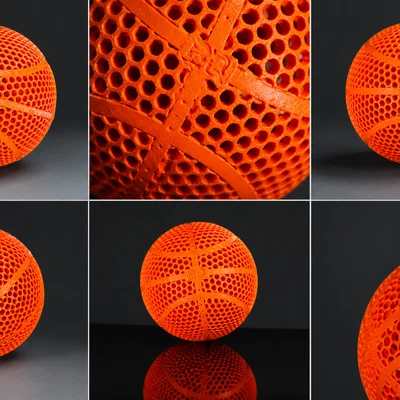 Mô hình bóng rổ Airless Basketball in 3D - Tự tạo tại nhà