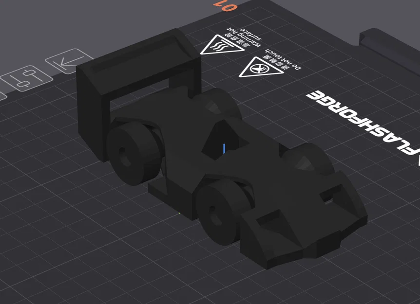 Mô hình xe đua 3D Print-in-place độc đáo với bánh xe chuyển động - Image 1