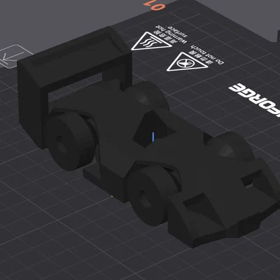 Mô hình xe đua 3D Print-in-place độc đáo với bánh xe chuyển động