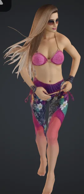 Mô hình 3D nhân vật nữ mùa hè (Frau im Sommer) ấn tượng - Image 2