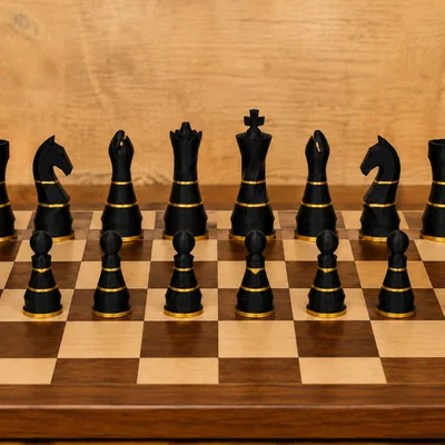 Bộ Cờ Vua Hiện Đại (Modern Chess Set) – STL & 3MF In 3D