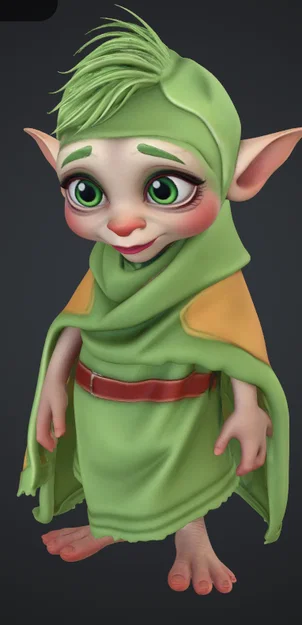Mô hình chú lùn Zwerg - Mô hình 3D nhân vật trang trí độc đáo - Image 1
