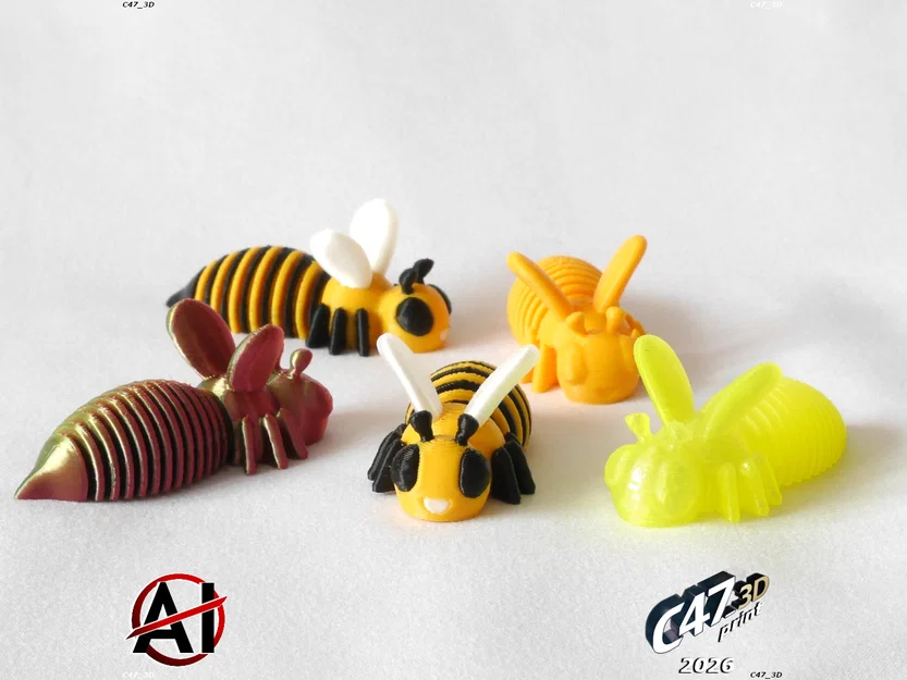 SpringBee – Ong lò xo mini dẻo, print-in-place - Image 2