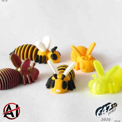 SpringBee – Ong lò xo mini dẻo, print-in-place