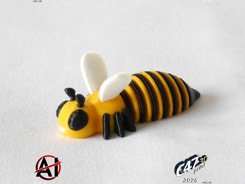 SpringBee – Ong lò xo mini dẻo, print-in-place - Image 3