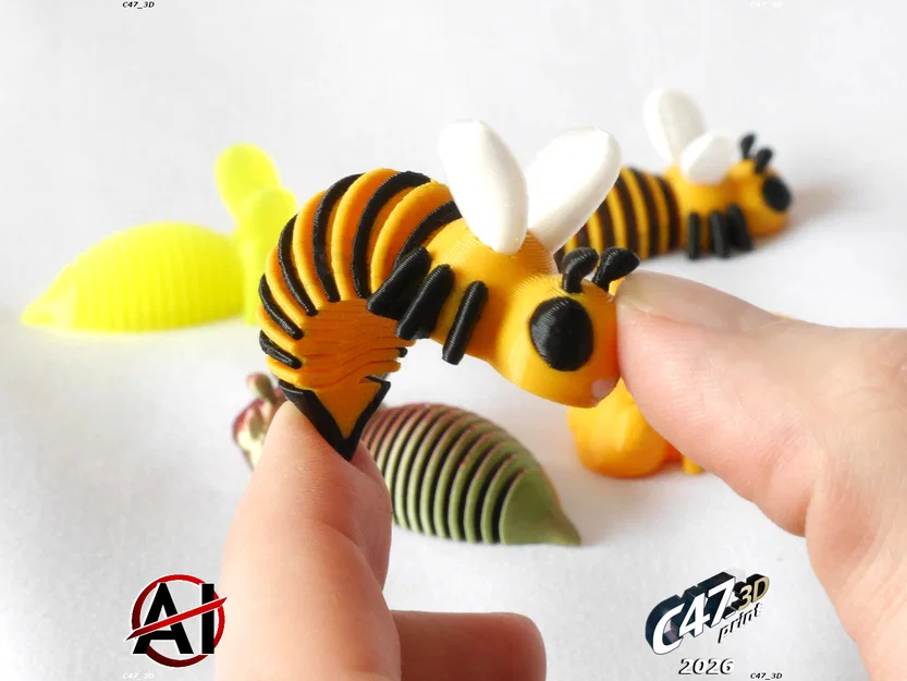 SpringBee – Ong lò xo mini dẻo, print-in-place - Image 4