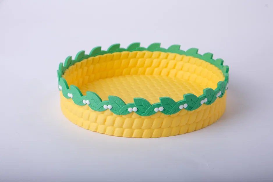 Khay Đan Giỏ Hình Lá Chanh (Lemon Leaf Basket Tray) - Image 2