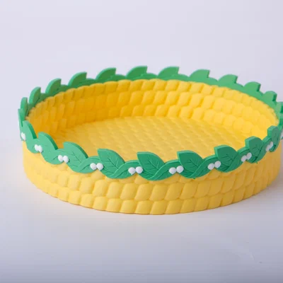 Khay Đan Giỏ Hình Lá Chanh (Lemon Leaf Basket Tray)