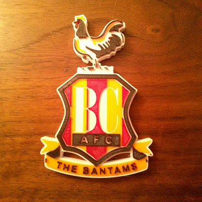 Mô hình logo Bradford City AFC 3D - Phụ kiện trang trí độc đáo