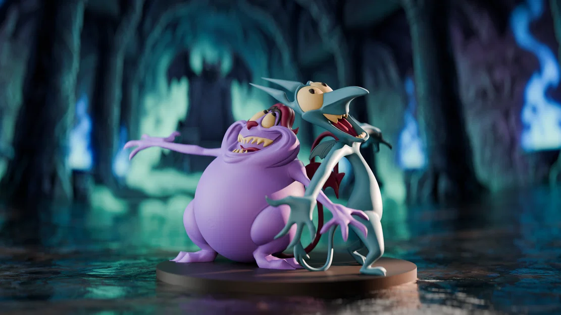 Tượng Pain & Panic (Disney Hercules) – Mô hình 3D in hoài niệm - Image 1