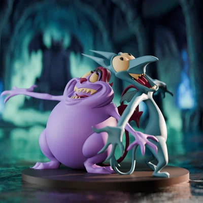 Tượng Pain & Panic (Disney Hercules) – Mô hình 3D in hoài niệm