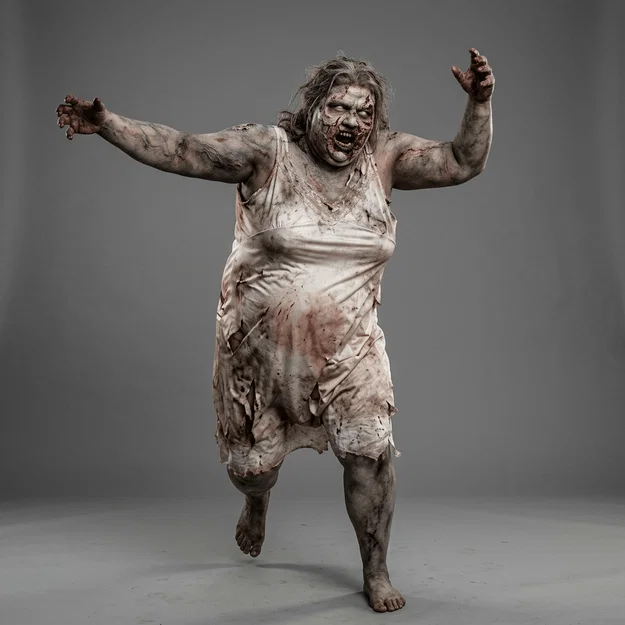 Mô hình 3D Zombie từ phim Dawn of the Dead 2004 cực chất - Image 1