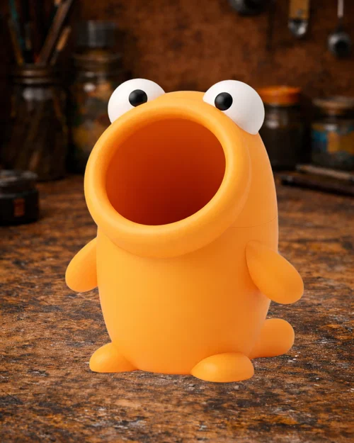 Ống cắm bút hình quái vật 3D siêu cute cho bàn làm việc - Image 1