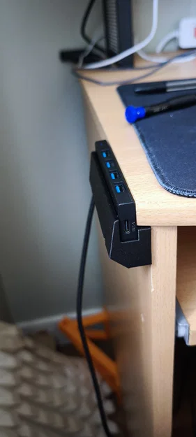 Giá đỡ USB hub gắn cạnh bàn tiện lợi cho không gian làm việc - Image 3