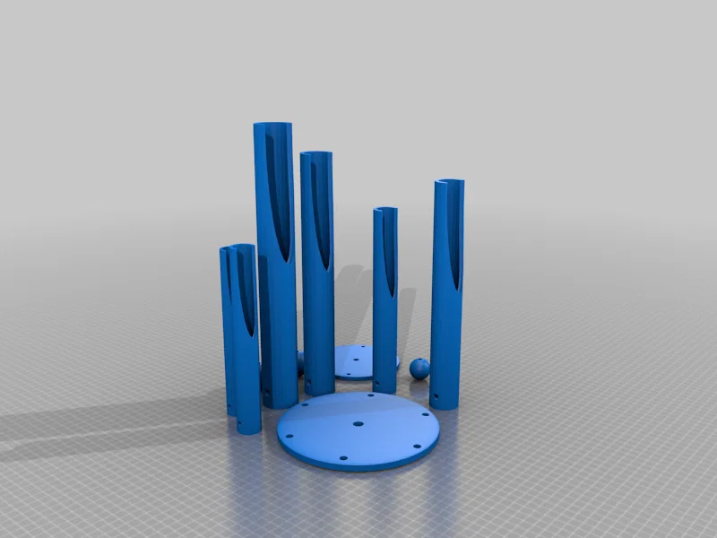 Bộ chuông gió trang trí treo tường in 3D tự lắp ráp - Image 1