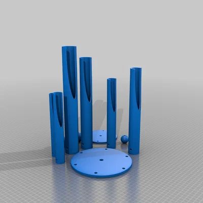 Bộ chuông gió trang trí treo tường in 3D tự lắp ráp