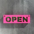 OPEN - CLOSED – Bảng treo cửa đảo mặt (Reversible Door Sign) - Thumbnail 1
