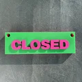 OPEN - CLOSED – Bảng treo cửa đảo mặt (Reversible Door Sign) - Thumbnail 2