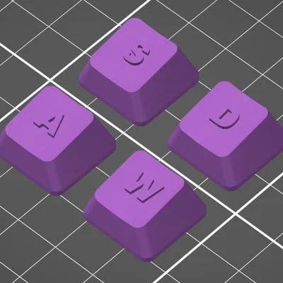 Bộ Keycap W, A, S, D thiết kế cá tính cho bàn phím cơ