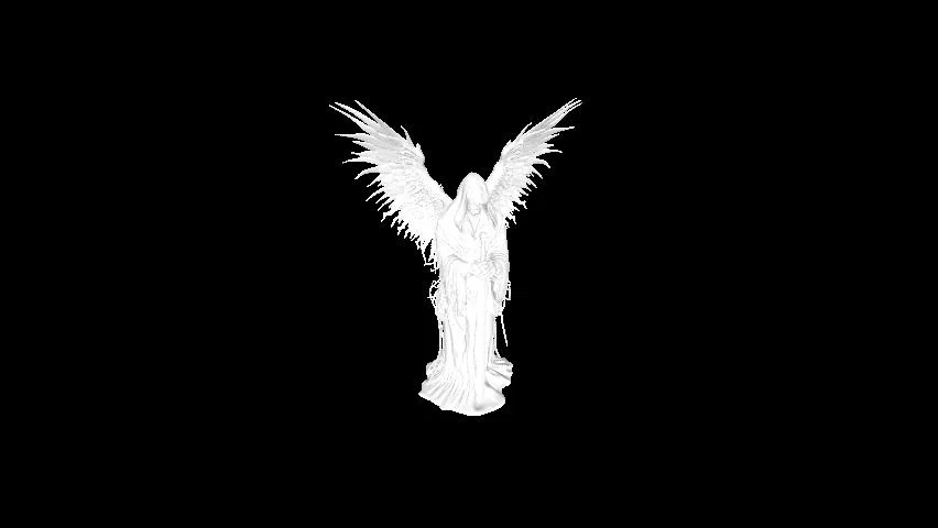 Mô hình 3D Dark Angel - Thiết kế thiên thần bí ẩn nghệ thuật - Image 1