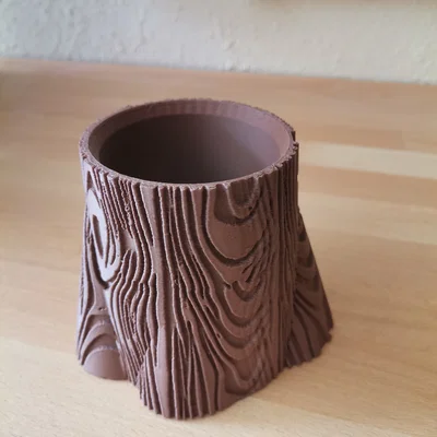 Ống cắm bút 3D hình gốc cây decor bàn làm việc