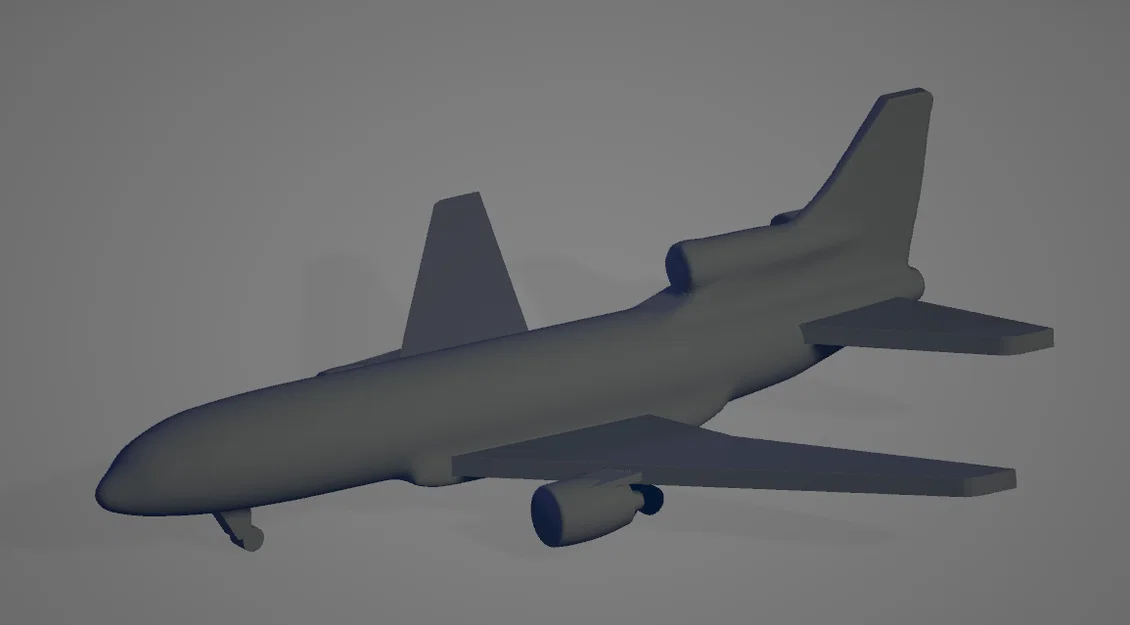 Mô hình máy bay Lockheed L-1011 mini - File in 3D chất lượng cao - Image 1