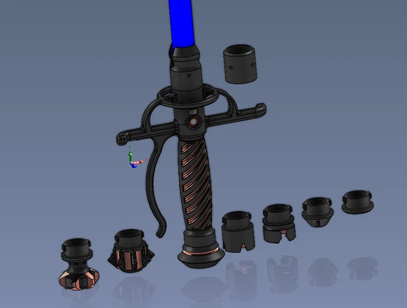 Tay cầm Lightsaber Neopixel Modular (Modular Neopixel Lightsaber Hilt) - Image 2