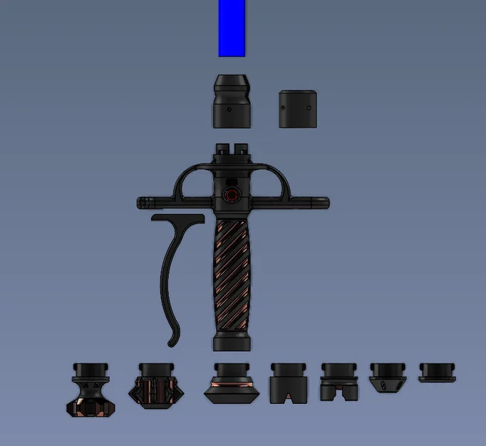 Tay cầm Lightsaber Neopixel Modular (Modular Neopixel Lightsaber Hilt) - Image 4
